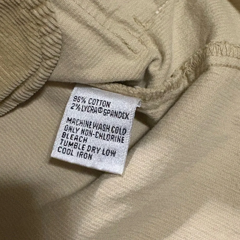 TALBOTS Khaki Button Down Corduroy Pocket Blazer Size 12